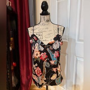 I Collection Floral & Paisley Camisole Tank Top